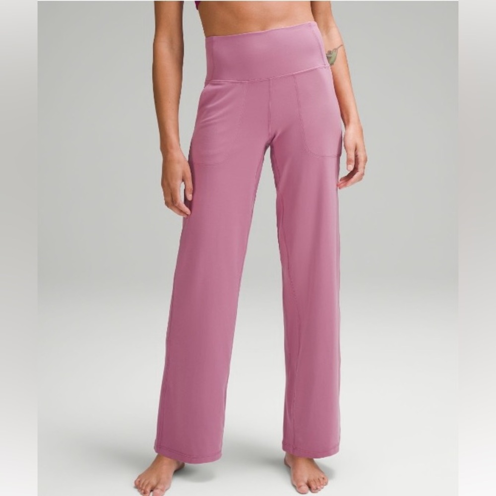 Lululemon Align Wide Leg Pant in Velvet Rose size 8